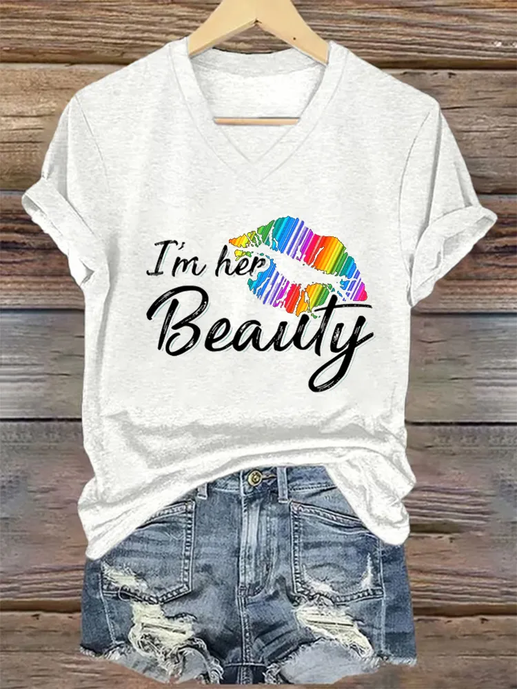 Women'S T-Shirt Im Her Beauty LGBT T Shirt