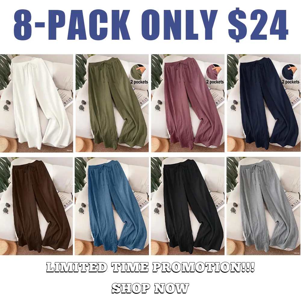 Women's Casual Wide Leg Pants – Comfy, Loose Fit Trousers for All Seasons