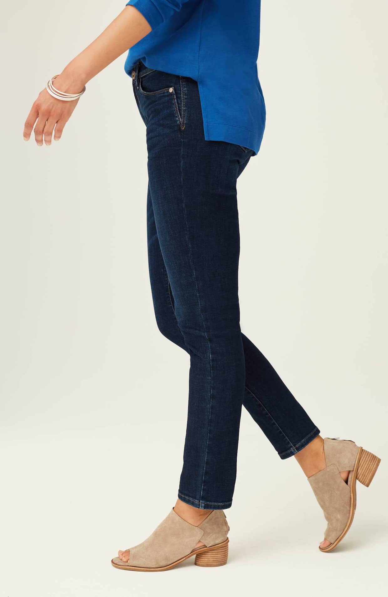 authentic fit slim-leg jeans