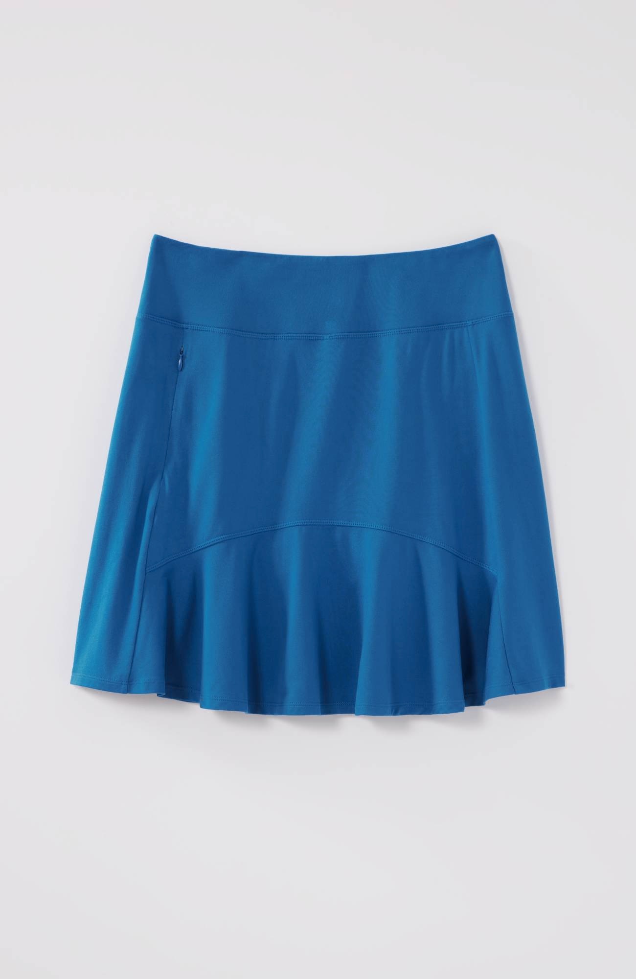 fit supreme stretch flounced-hem skort