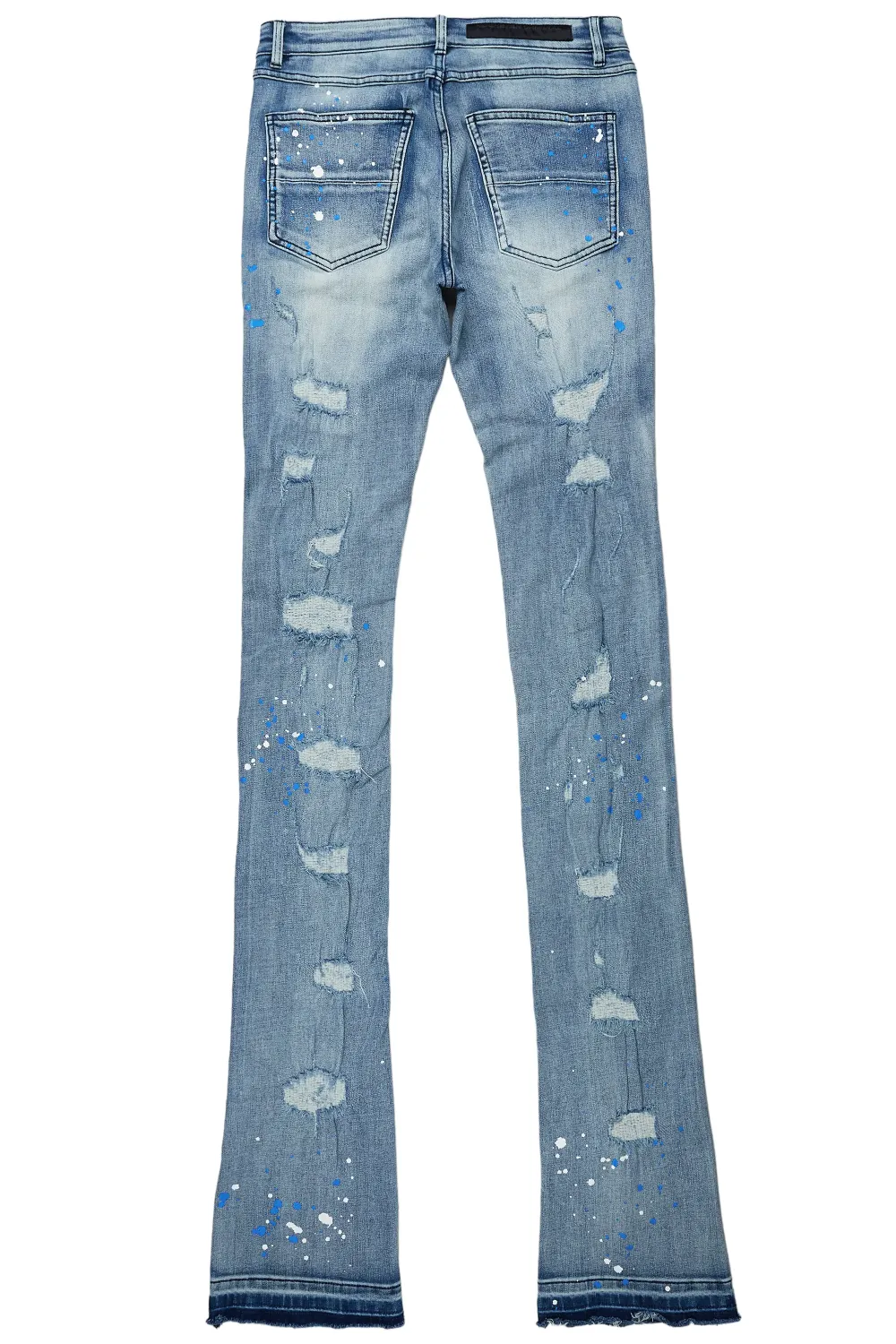 Nolan Blue Painter Super Stacked Flare Jean