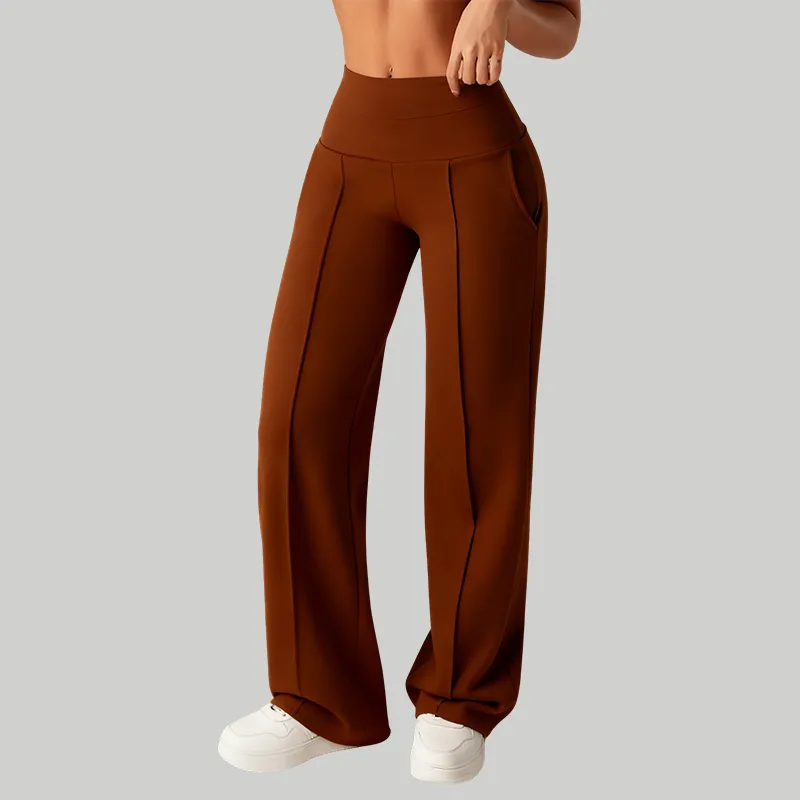 Women's Plain Loose Straight Leg Pants