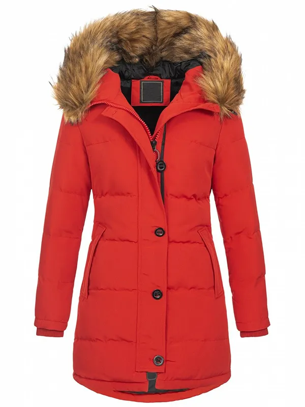Designer women's winter coat parka