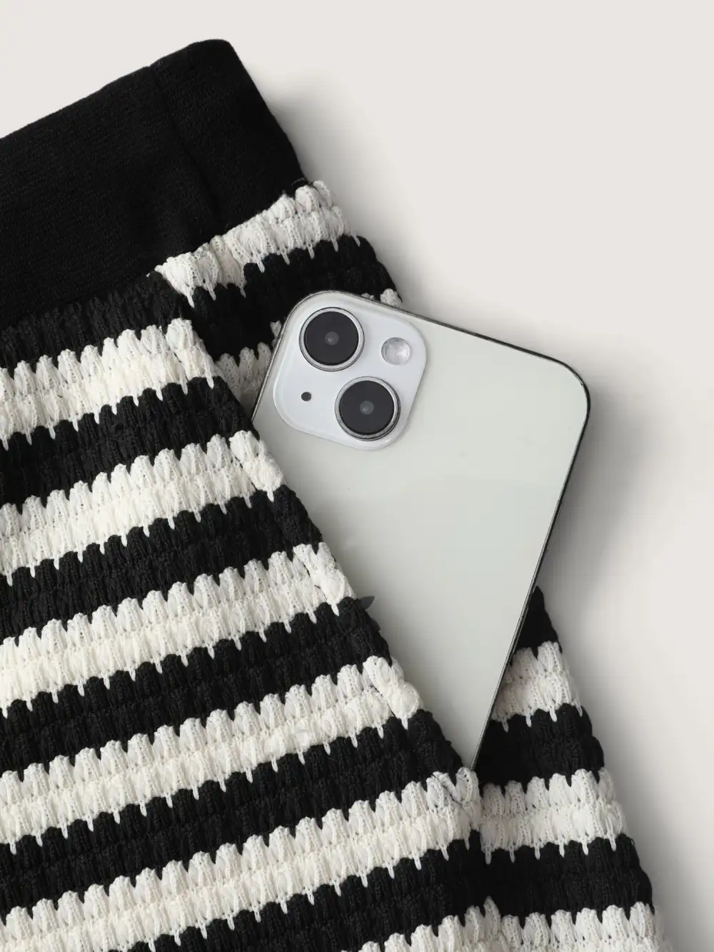 Stripe Drawstring Waist Straight-Leg Pants