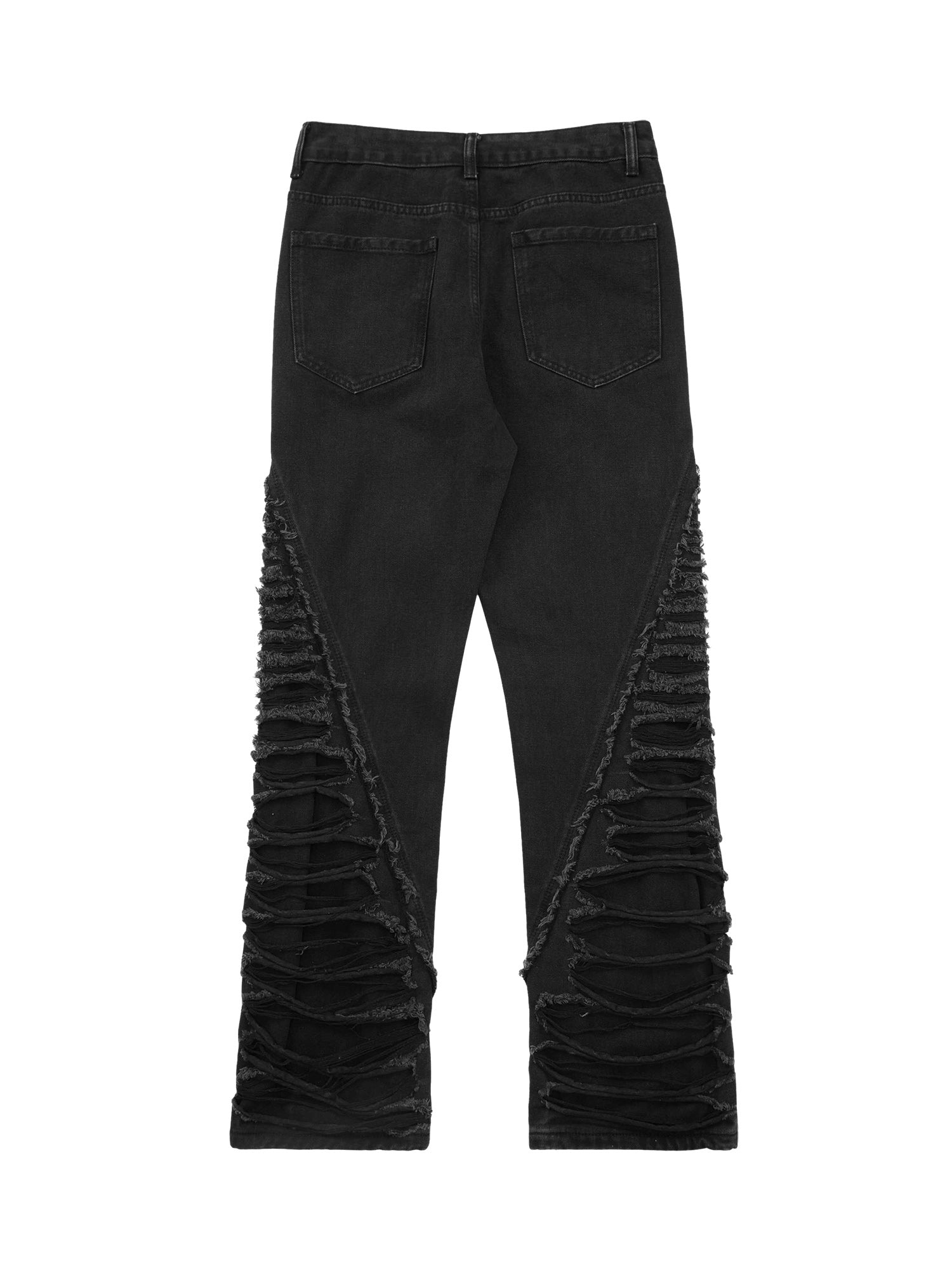 Ripped Double Straight Jeans - 2007