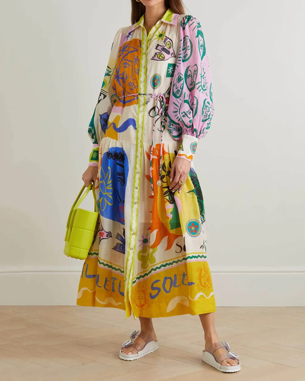 product apple-mobile-web-app-capable&Resort Print Midi Shirt Dress with non-unique search meta name=12