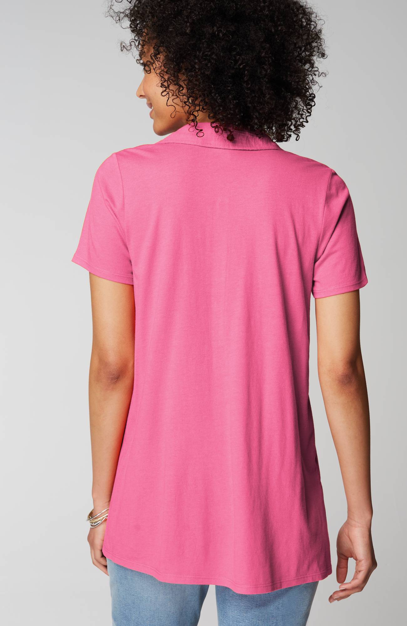 Cotton-Gauze Mixed-Media Tunic