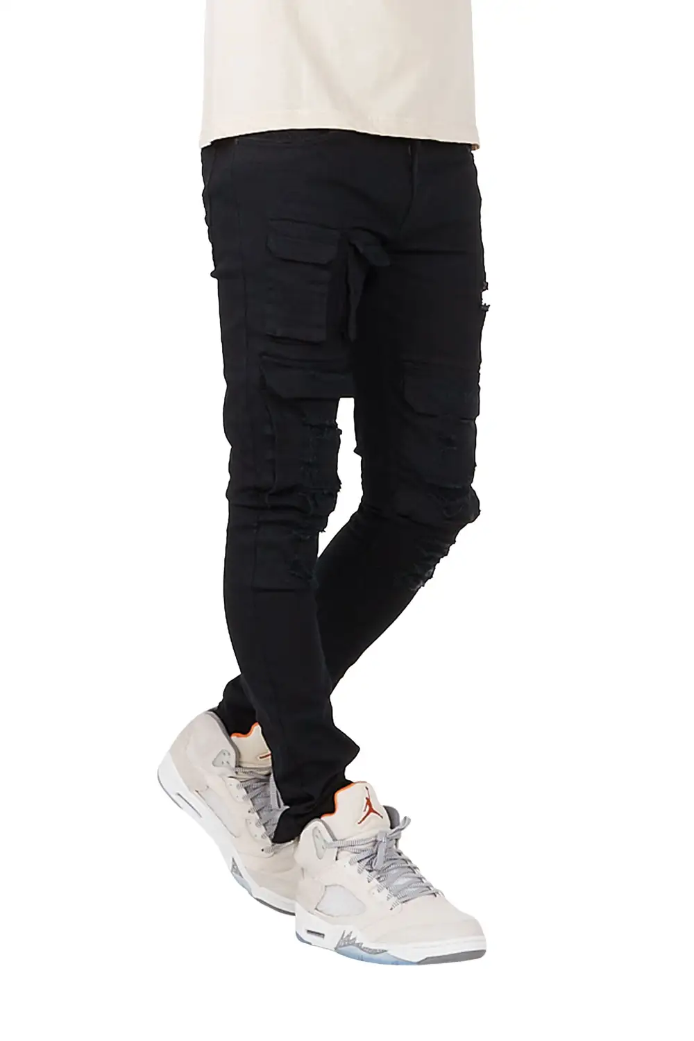 Yaso Black Cargo Jean