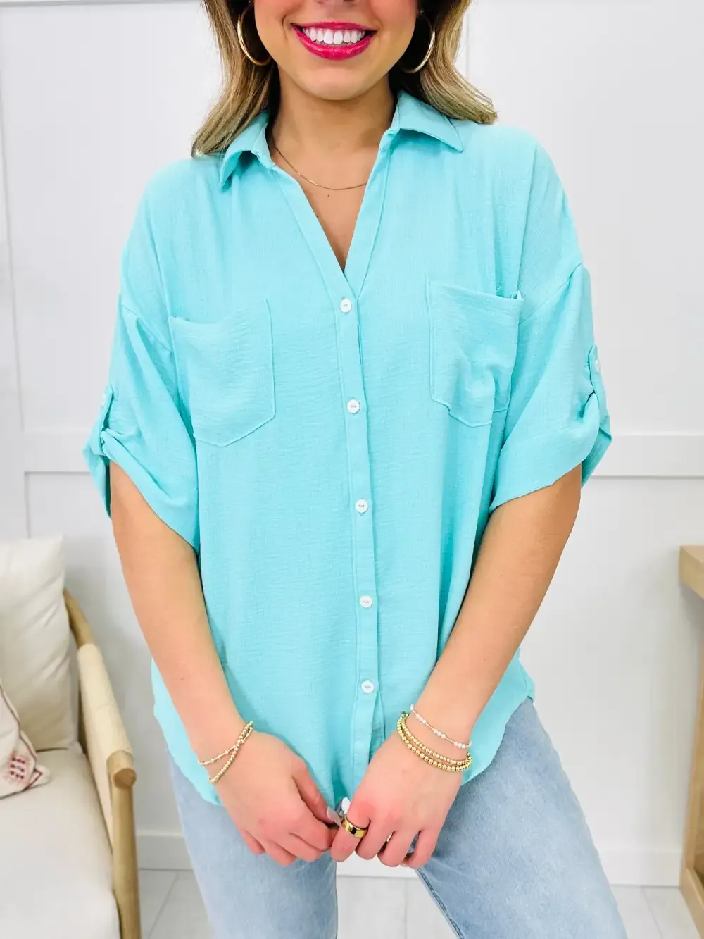 The Perfect Pocket Top- Multiple Colors!