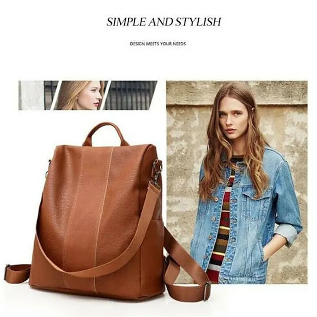 Men's Women's Handbag Nylon PU Leather Daily Holiday Zipper Adjustable Large Capacity Waterproof Solid Color Black Brown