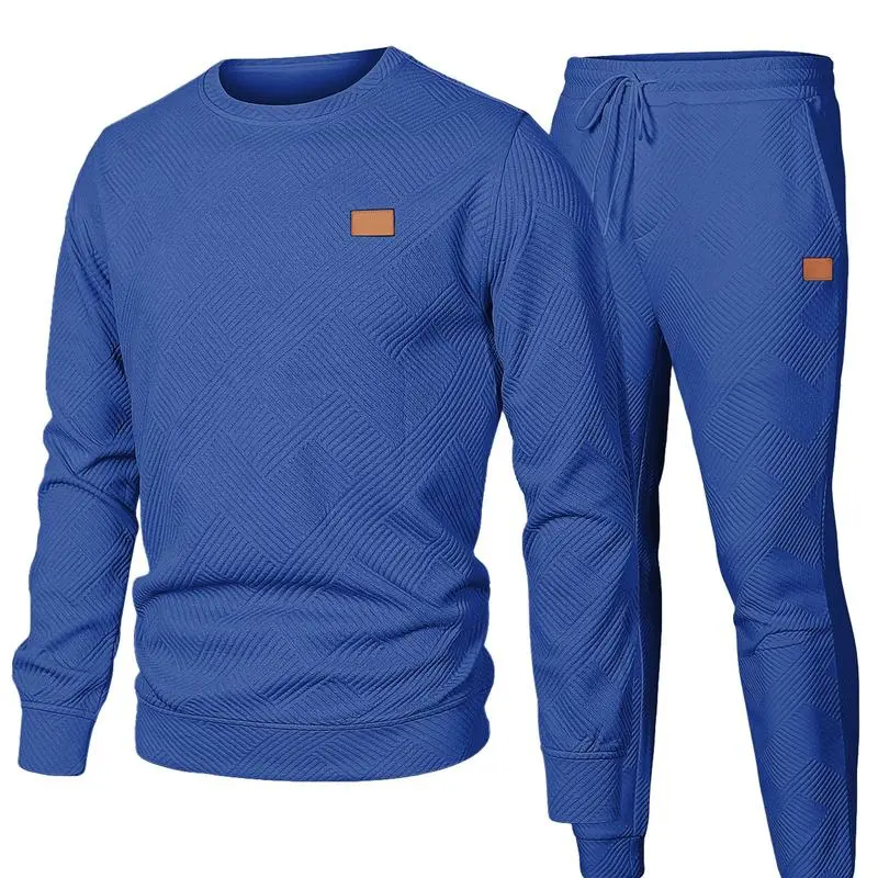 Men’s 2-Piece Sweatsuit – Crewneck Sweatshirt & Joggers Tracksuit