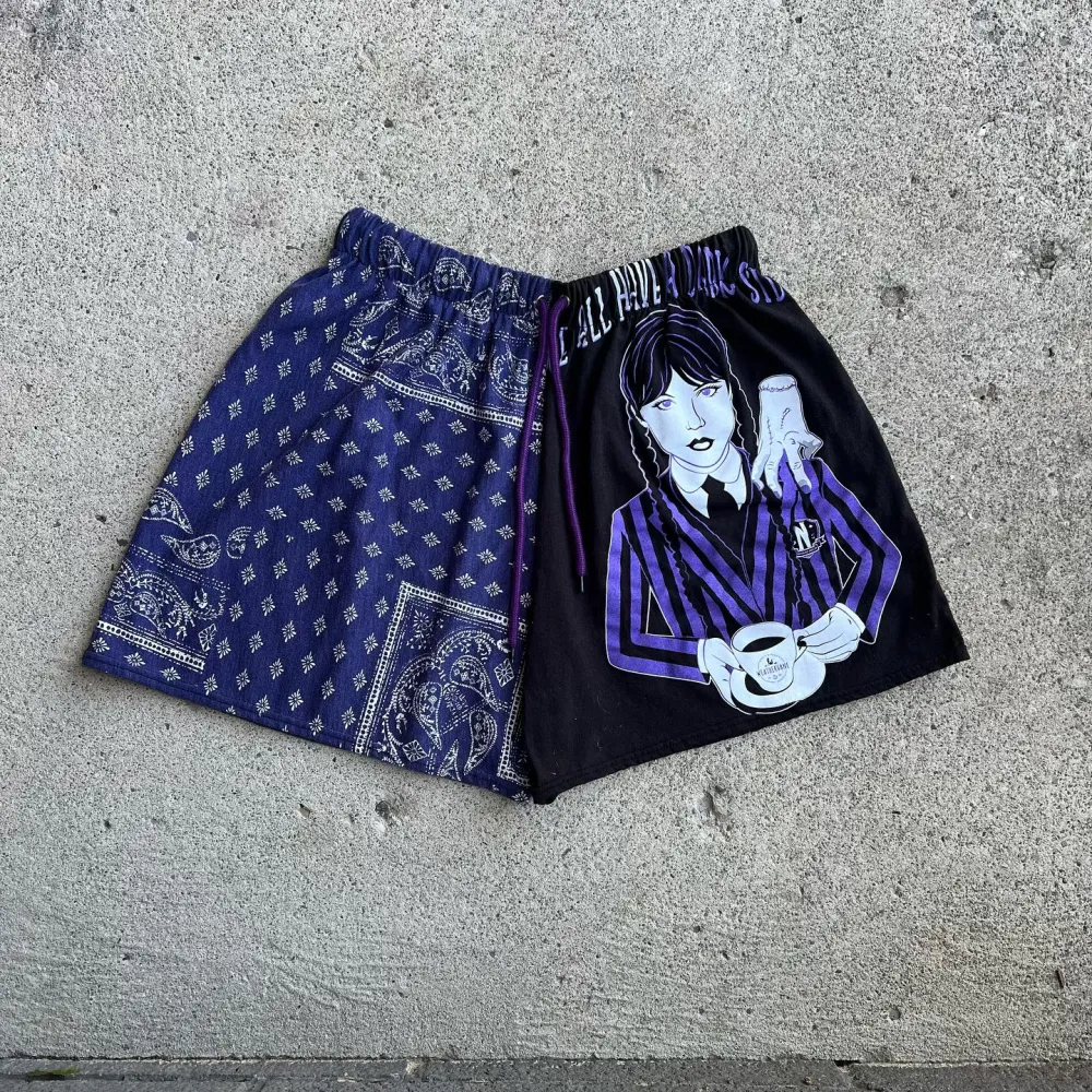 Navy shorts printing how perfect and cozy piece for your Halloween day