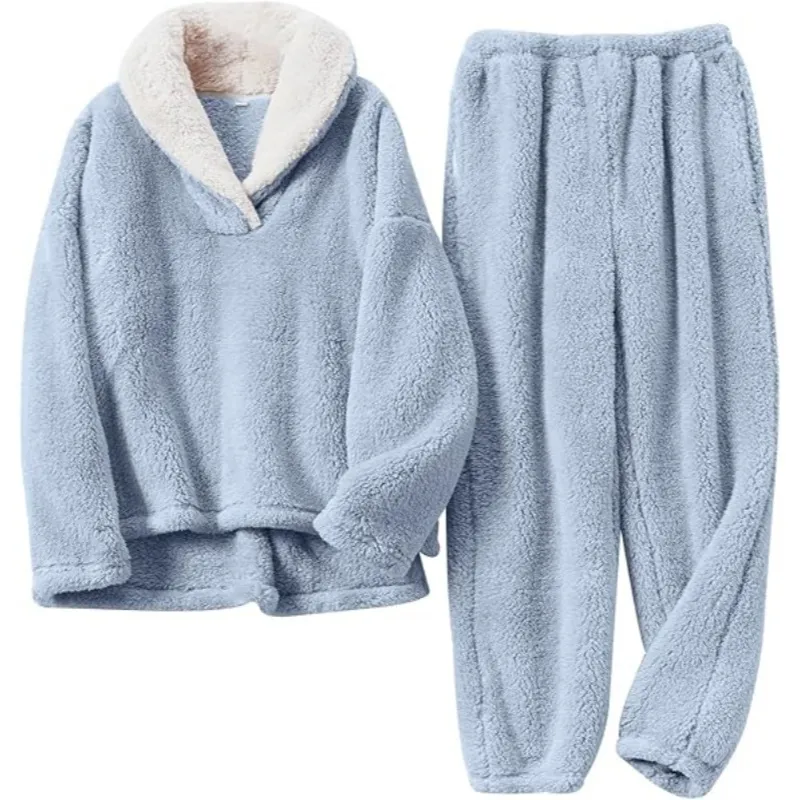 Men's Coral Fleece Pjs Set
