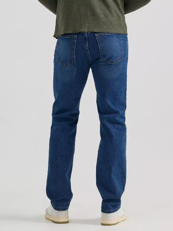 WRANGLER FIVE STAR PREMIUM DENIM FLEX FOR COMFORT REGULAR FIT JEAN IN DARK STONEWASH