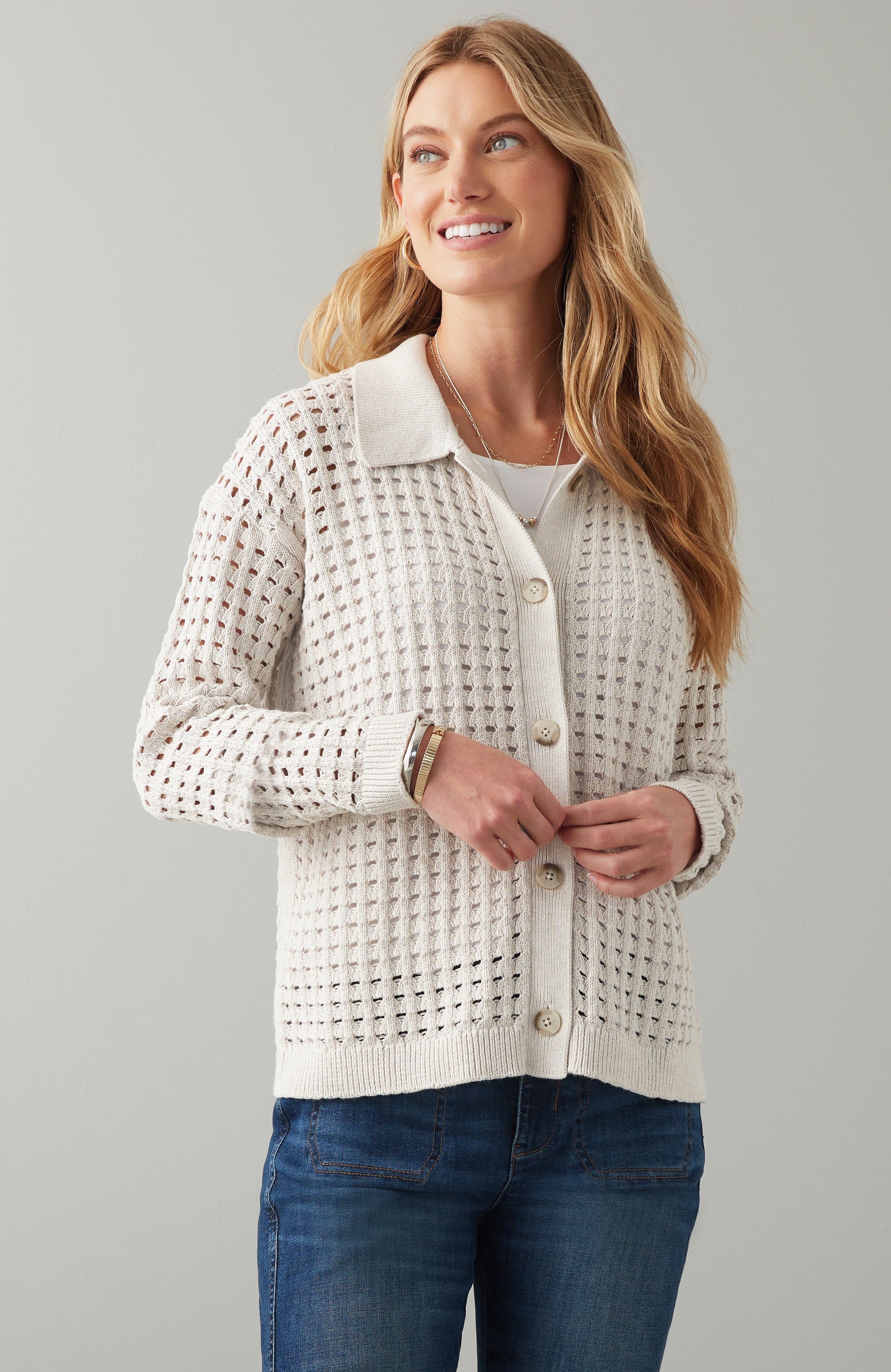 Open-Texture Cardi