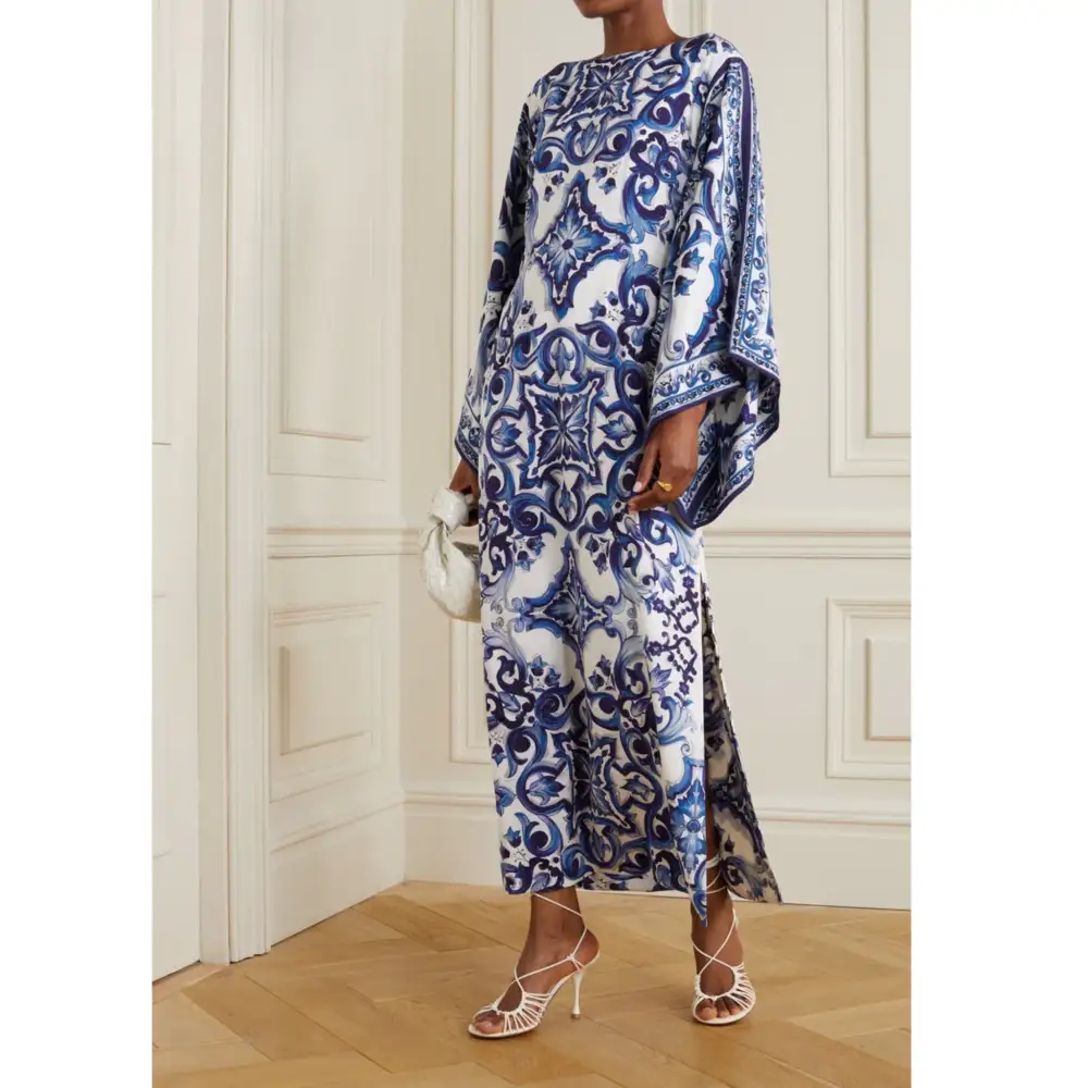 Italian Designer Majolica Coco Bella MIDI Kaftan Dress AU 16-20