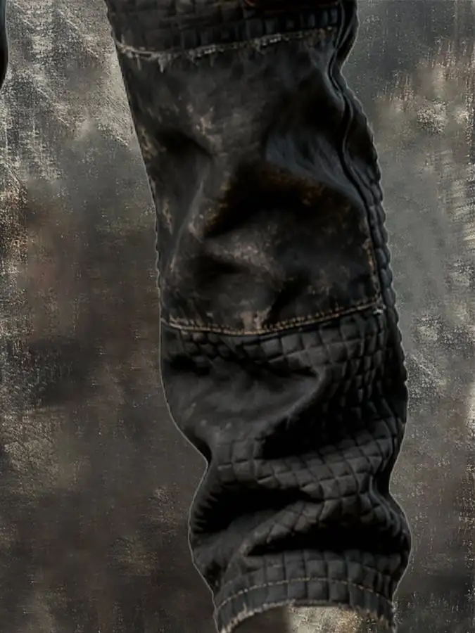 Men's Retro Multifunctional Pocket Work Pants