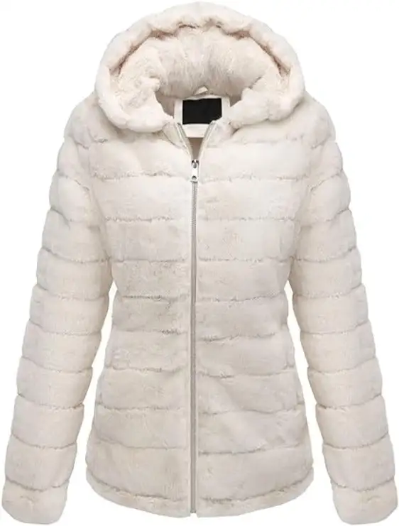 Women's Faux Fur Coat  Sherpa-Lined Fleece Jacket