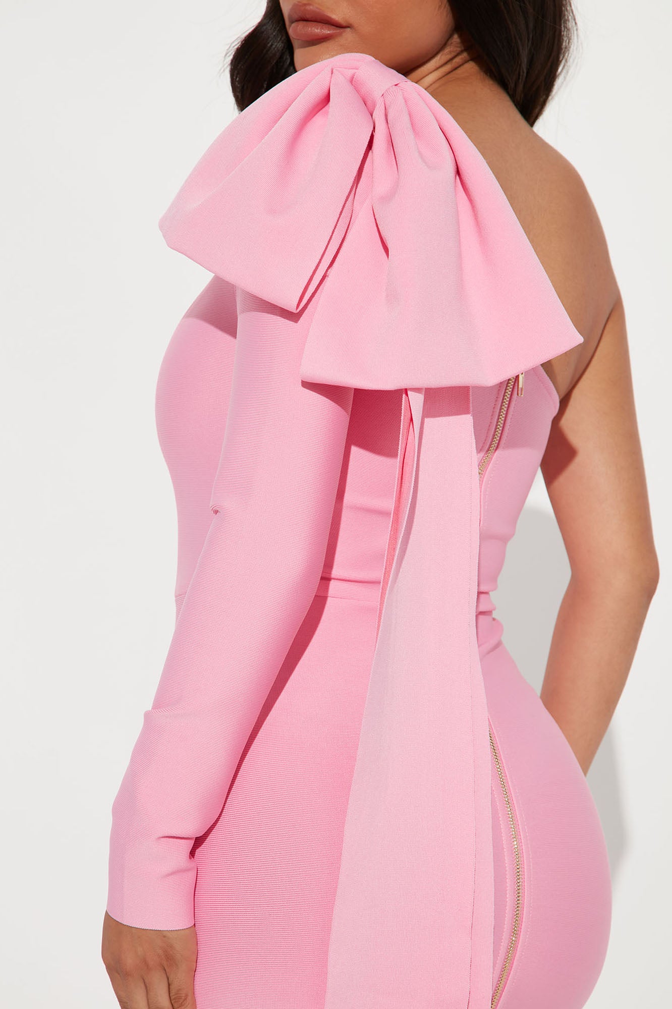 Perfectly Gifted Bandage Midi Dress - Pink