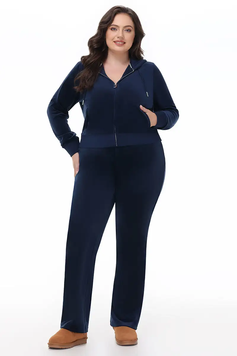 Technicolor Big Bling Velour Track Pants