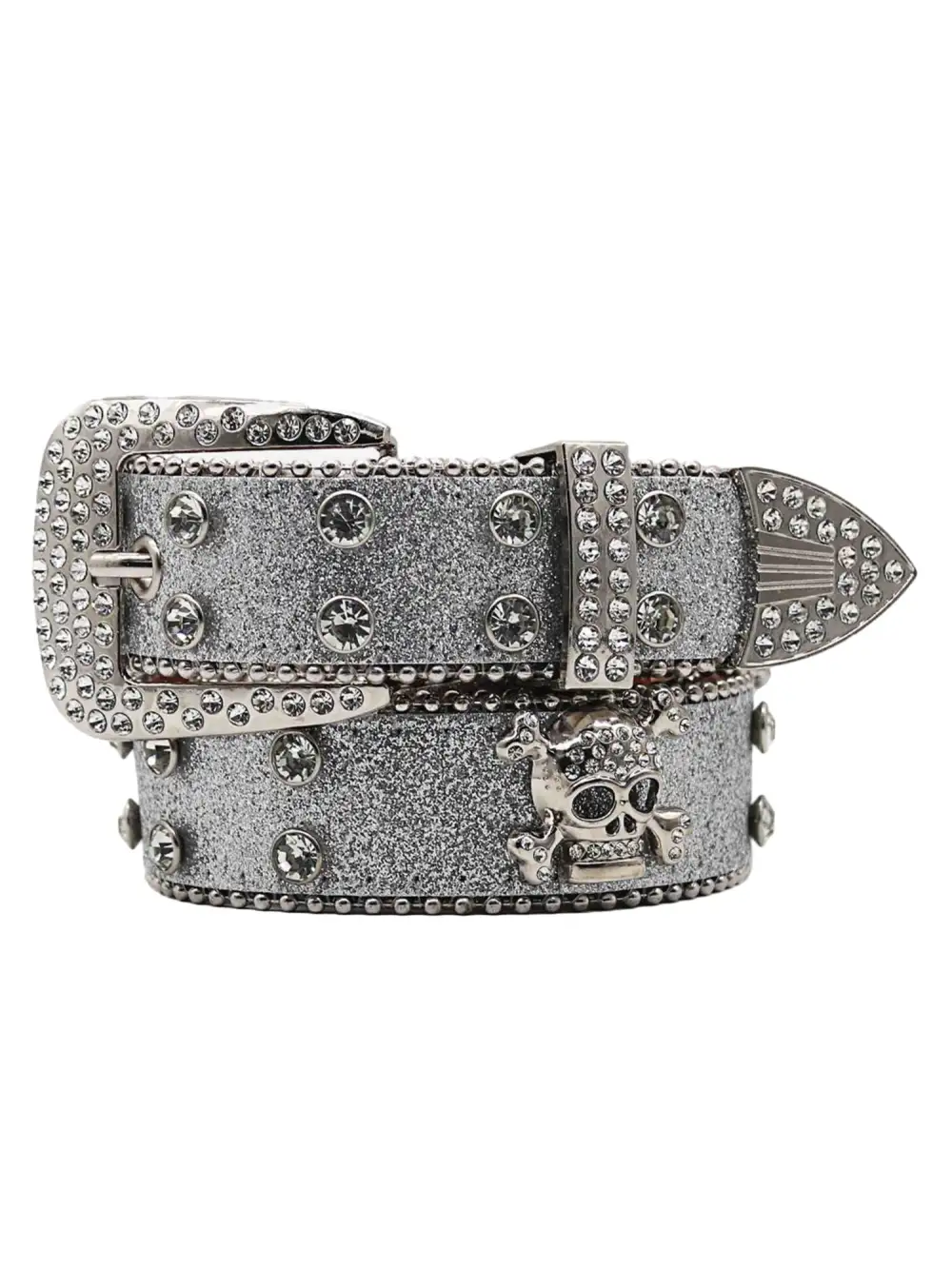 Rhinestone Skull Belt - 1668