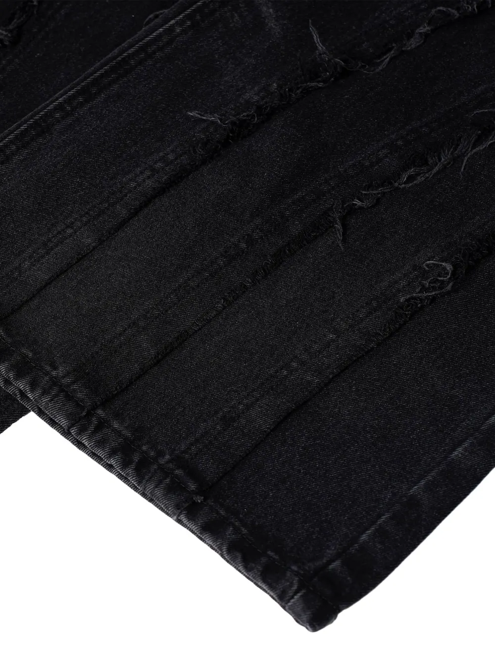 High Street Hip-hop Washed Fur Jeans