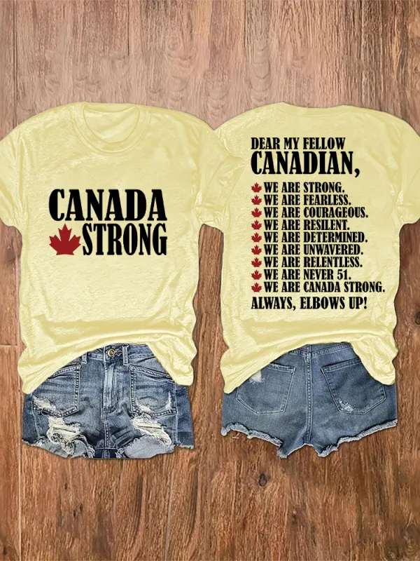 Women'S We Are Canada Strong T-Shirt