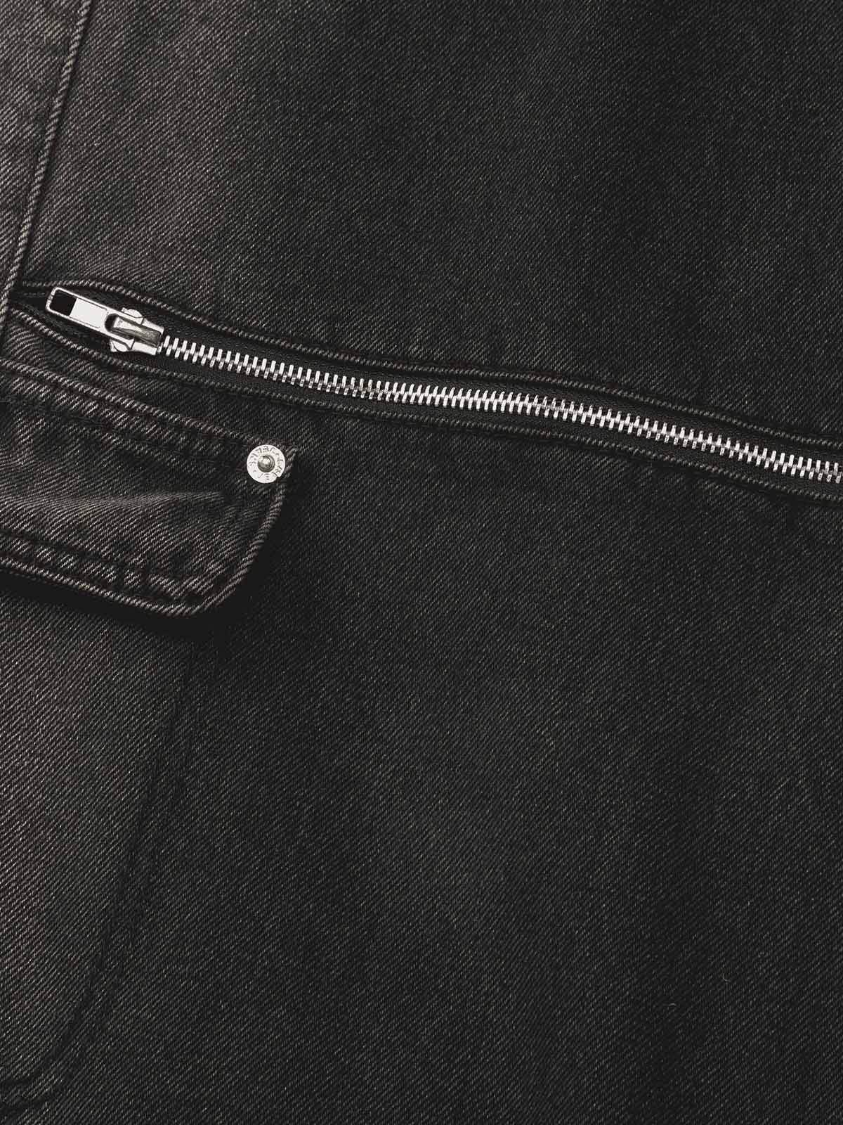 Multi-pocket Zipper Design Washed Hip-Hop Jeans - 2112