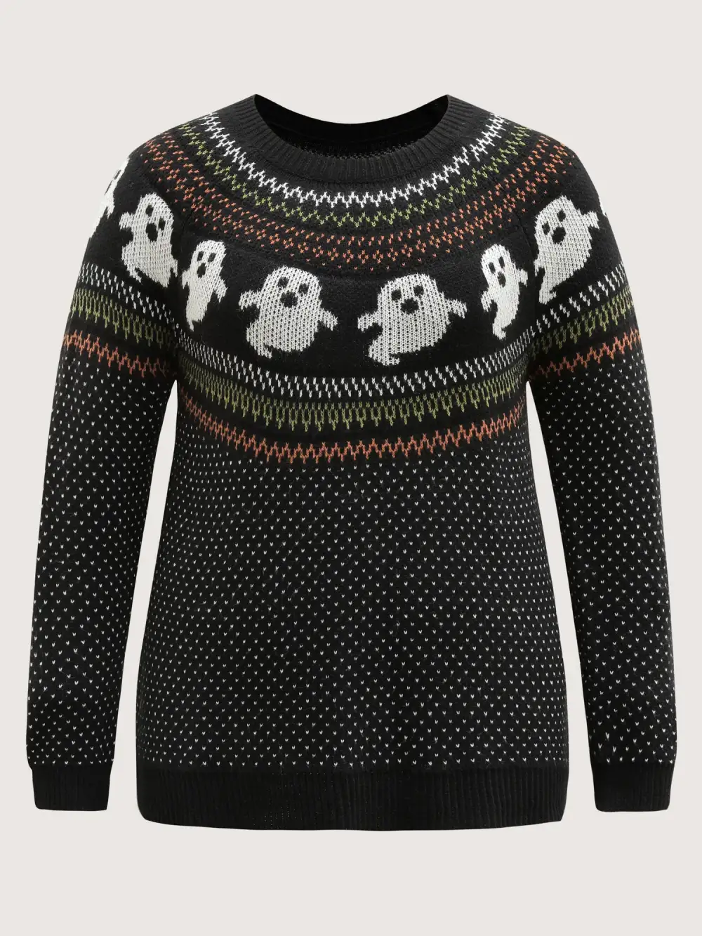 Halloween Fair Isle Jacquard Pullover