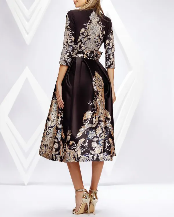 Multicolor Graphic Print Fashion Dress