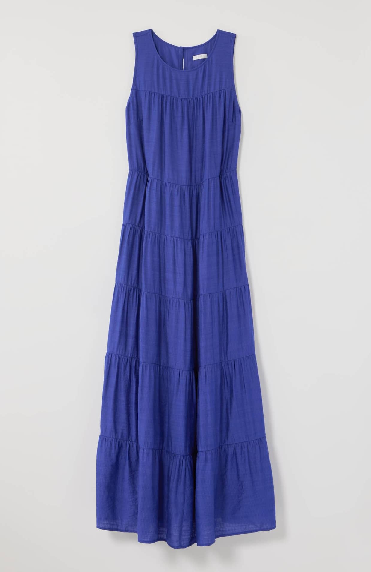 tiered a-line maxi dress