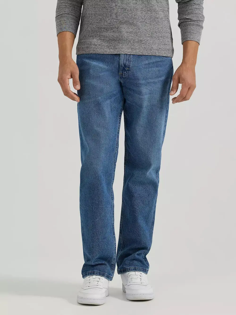 WRANGLER FIVE STAR PREMIUM DENIM FLEX FOR COMFORT RELAXED FIT JEAN IN STONE