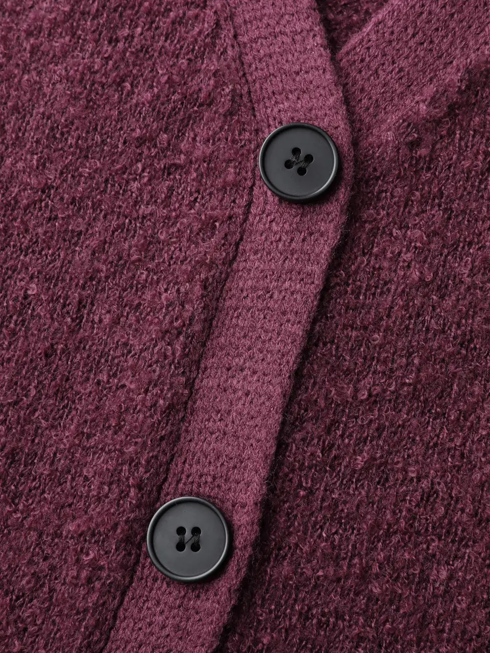 Textured Button Pockets Knit Cardigan