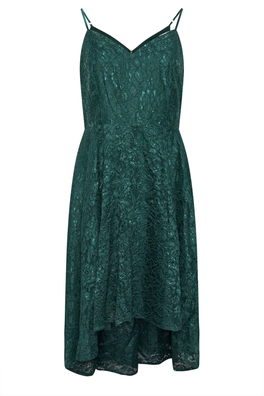 YOURS LONDON Curve Pink Lace Midi Prom Dress