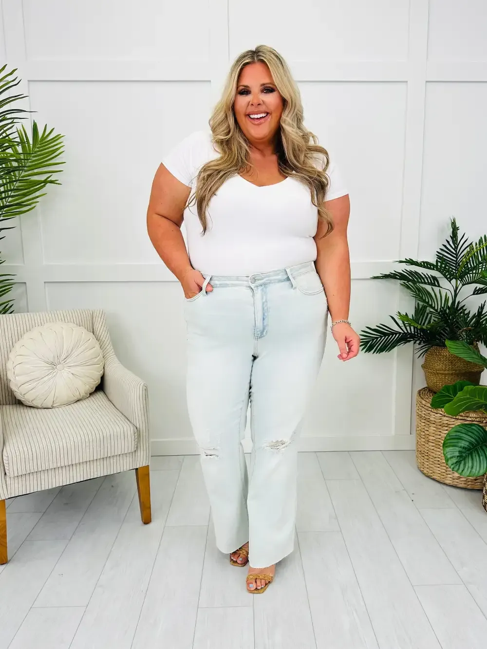 Judy Blue Cut it Out Bootcut Jeans