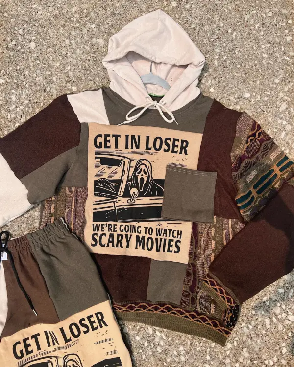 2 piece set tops and bottoms how perfect and cozy piece for your Halloween day