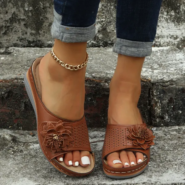 Casual Floral Women's Flat Sandals