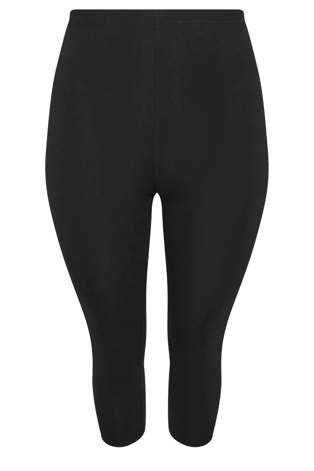 YOURS Curve 2 PACK Black & Blue Floral Print Cropped Leggings