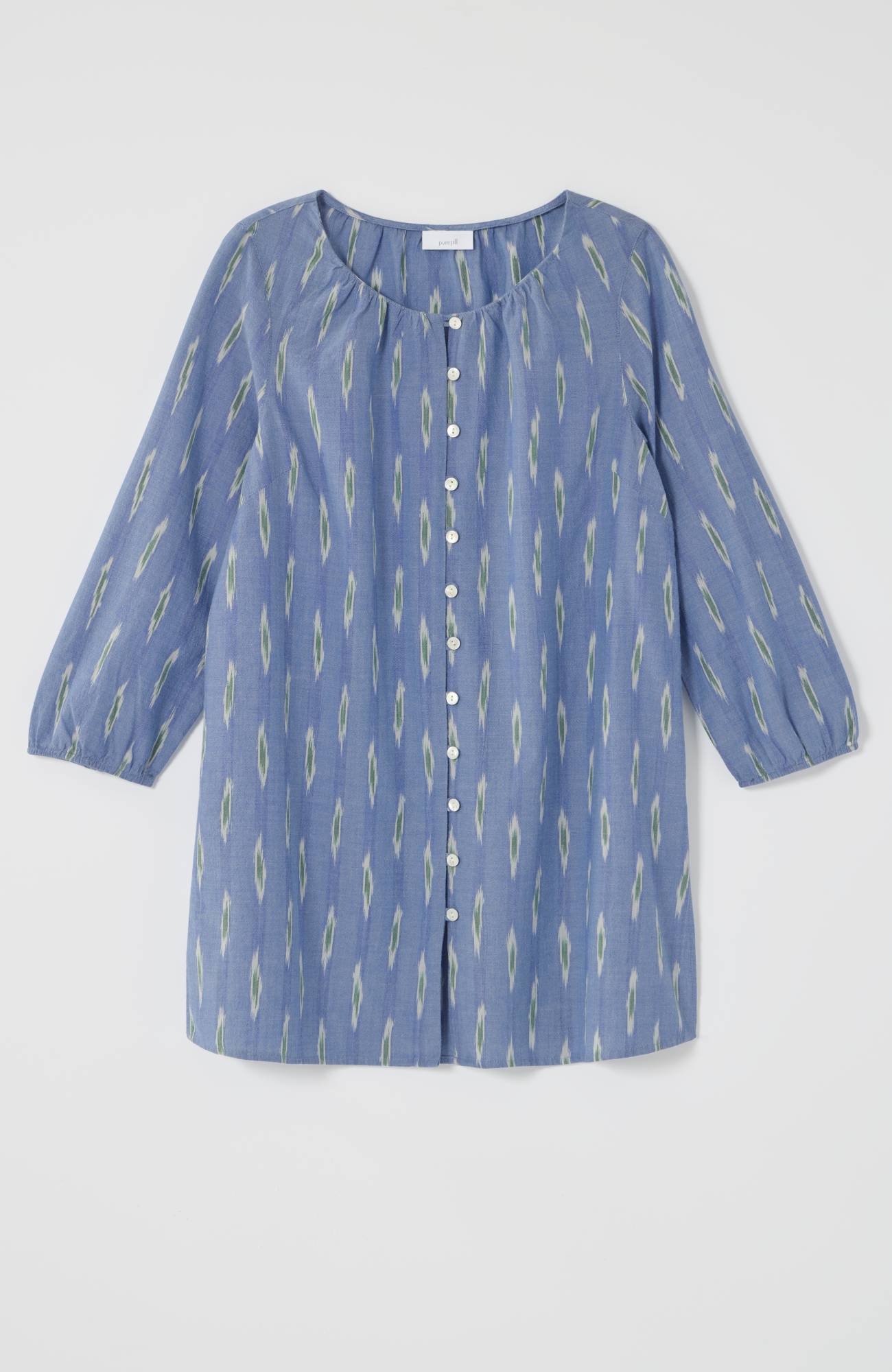 Pure Jill Button-Front Tunic