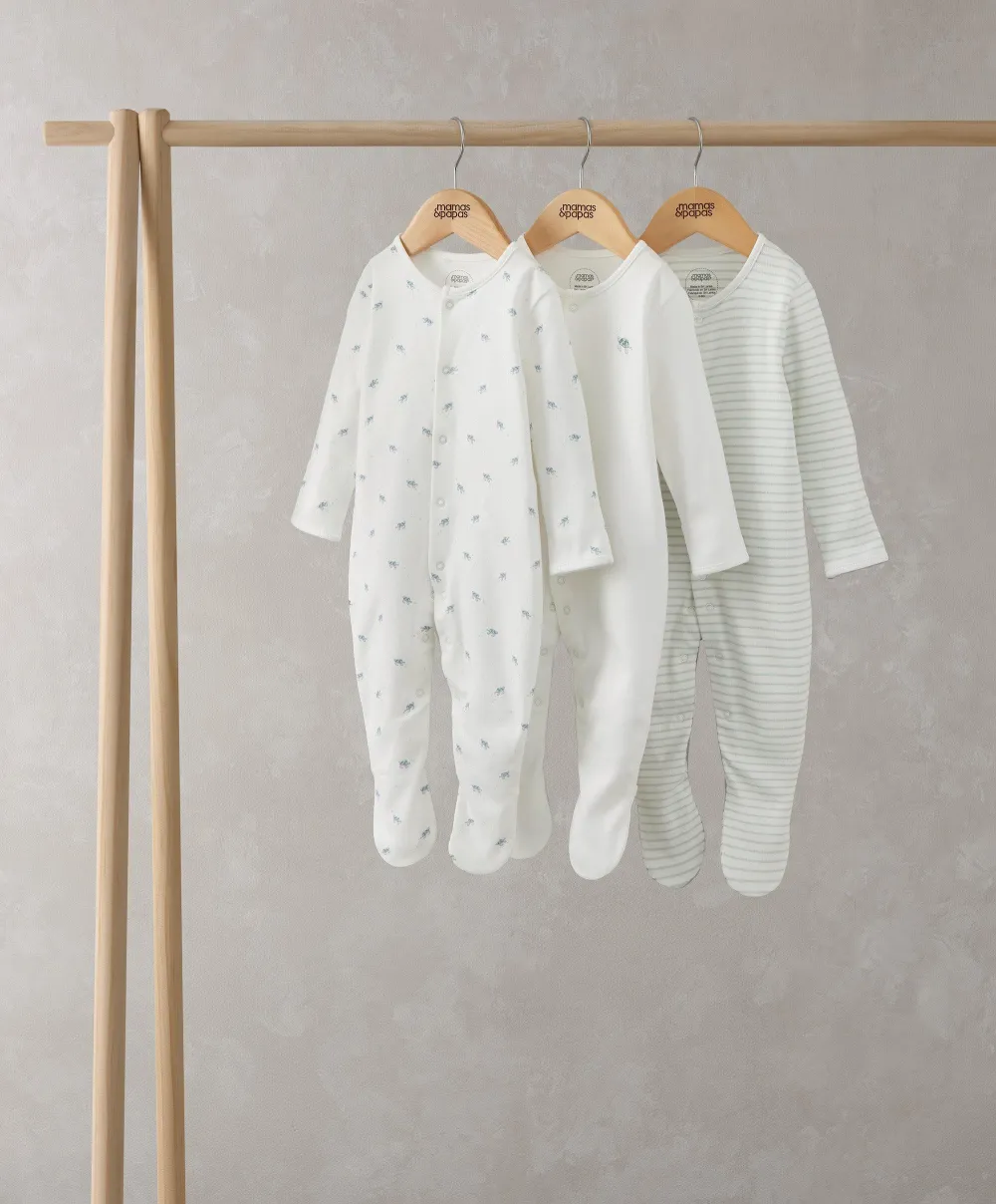 Turtle Sleepsuits (Set of 3)