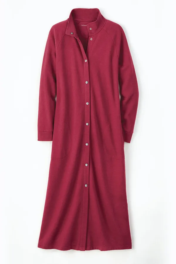 Snap-Front Sweatshirt Lounger