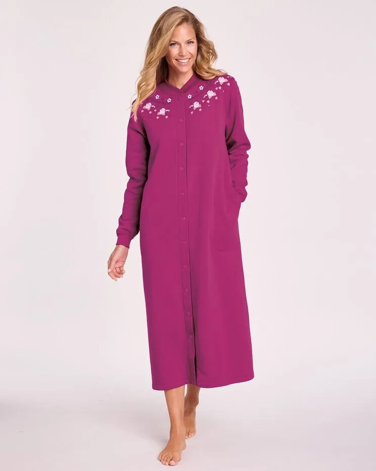 Better-Than-Basic Fleece Snap Front Robe