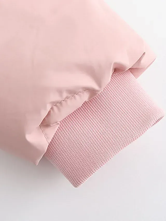 Women's Parka Puffer Jacket Winter Coat Thermal Warm Heated Coat with Removable Fur Collar Drawstring Zip up Hooded Coat Fall Outerwear with Pockets Classic Long Sleeve Light Blue Pink Black