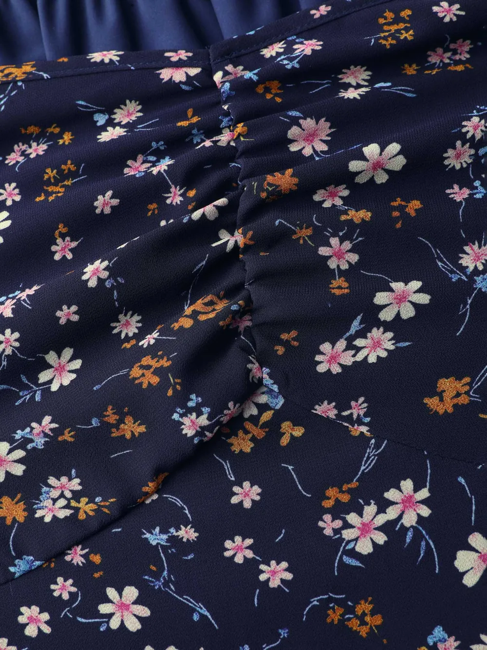 Chiffon Floral Sweetheart Neckline Mini Dress