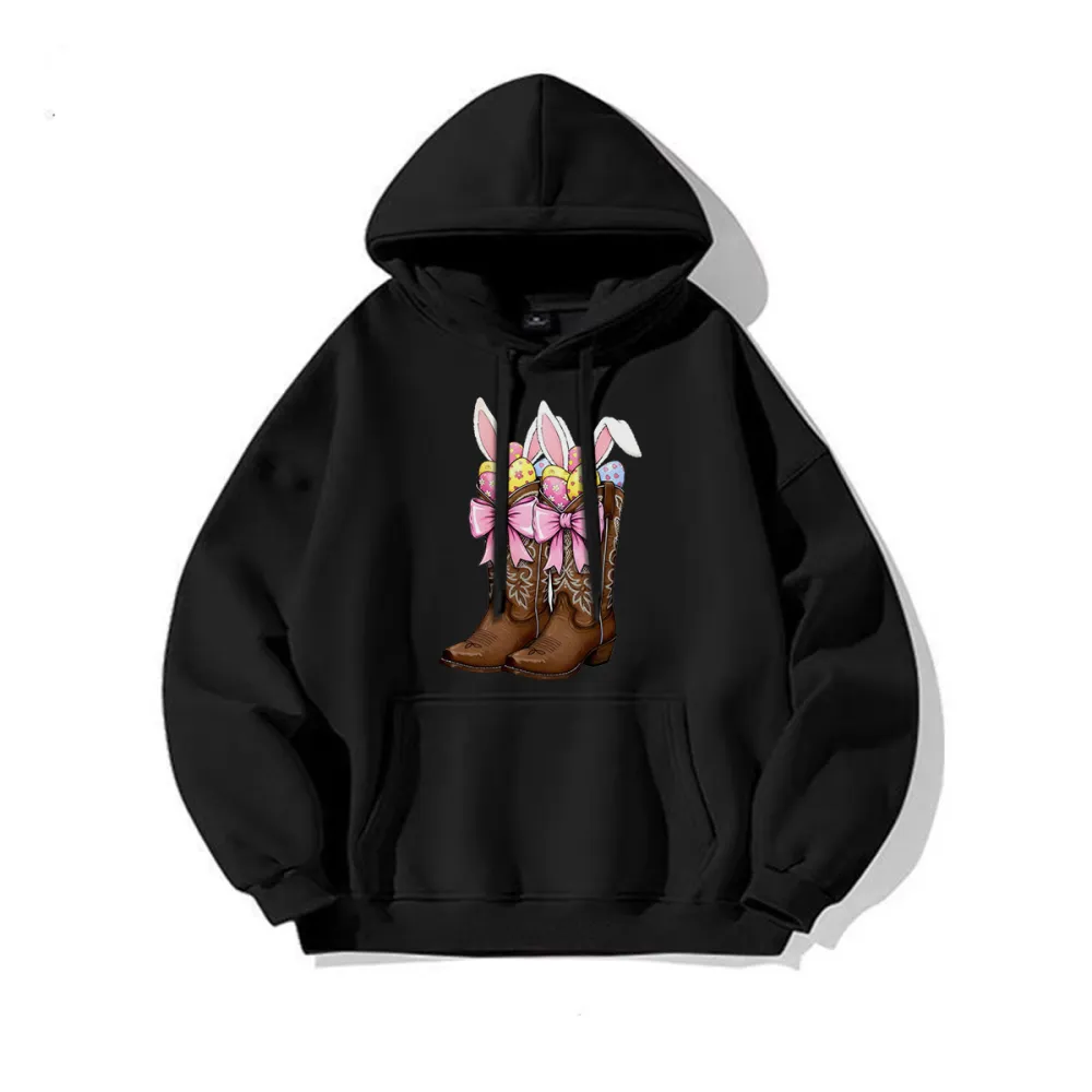 Cowboy Boots Easter Coquette Hoodie