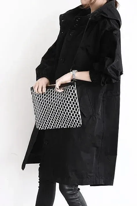 Water Resistant Oversized Hooded Windbreaker Rain Jacket