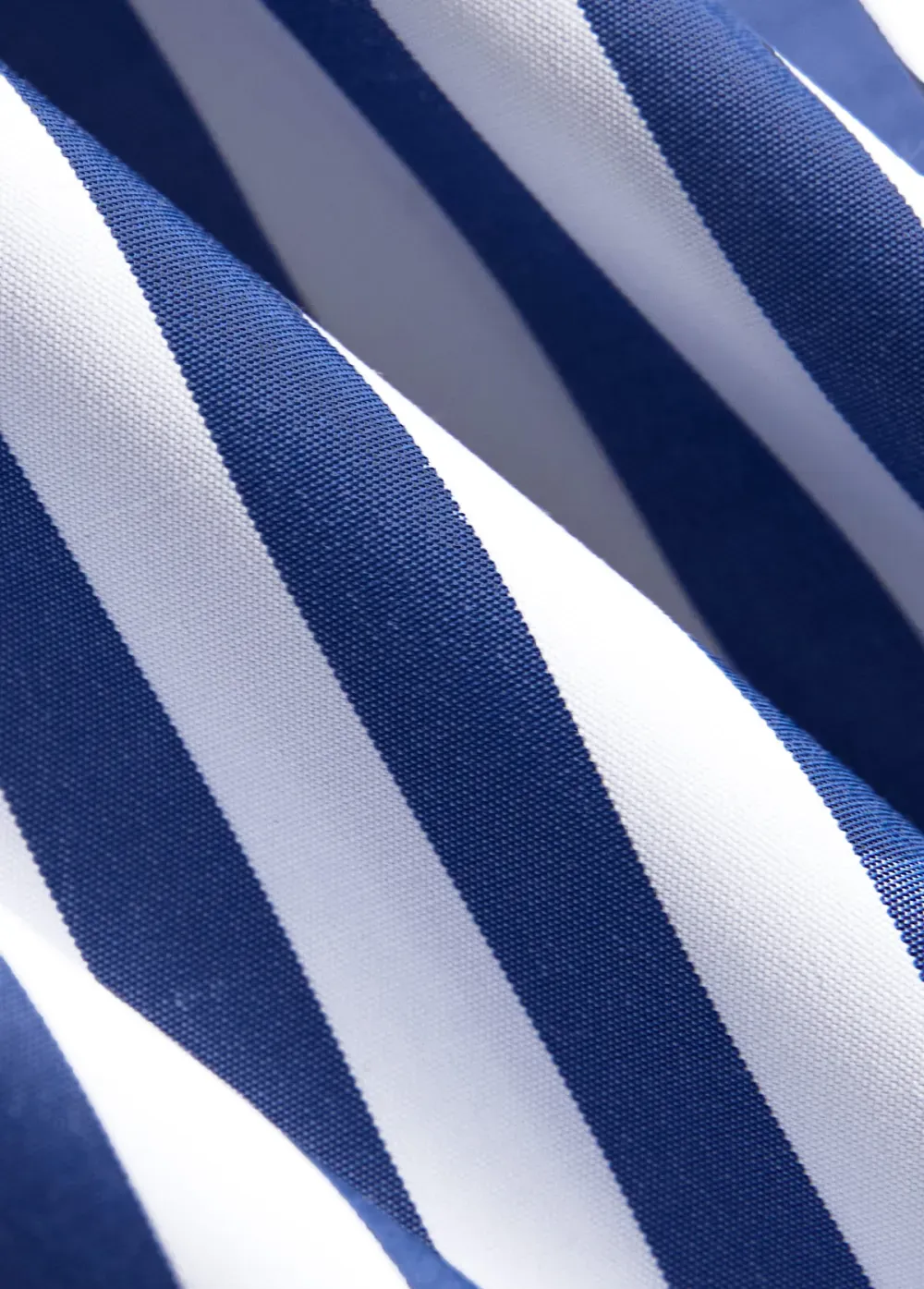 Blue Patchwork Striped A Line Sleeveless V Neck Dress