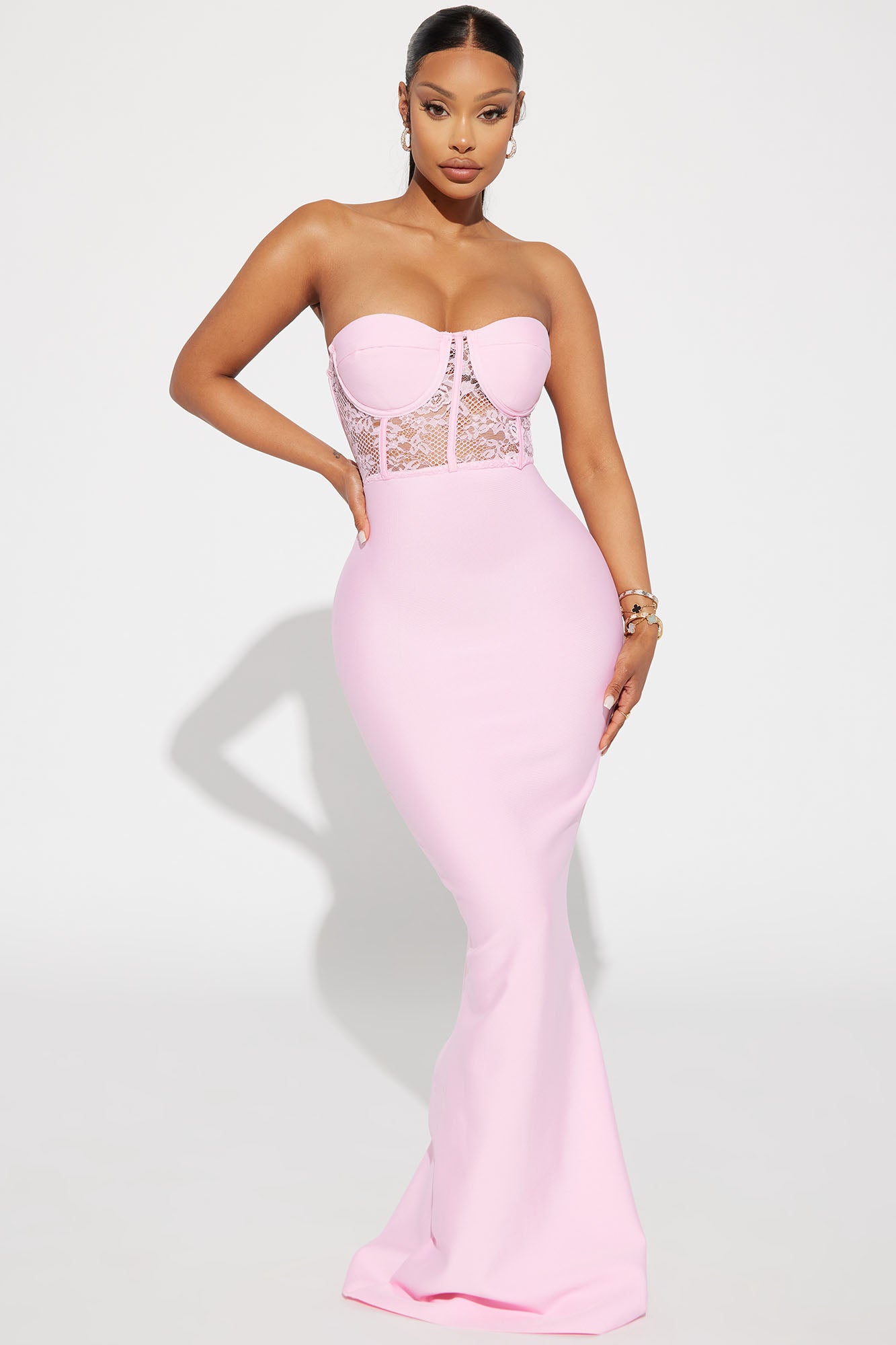 Janie Bandage Gown - Pink