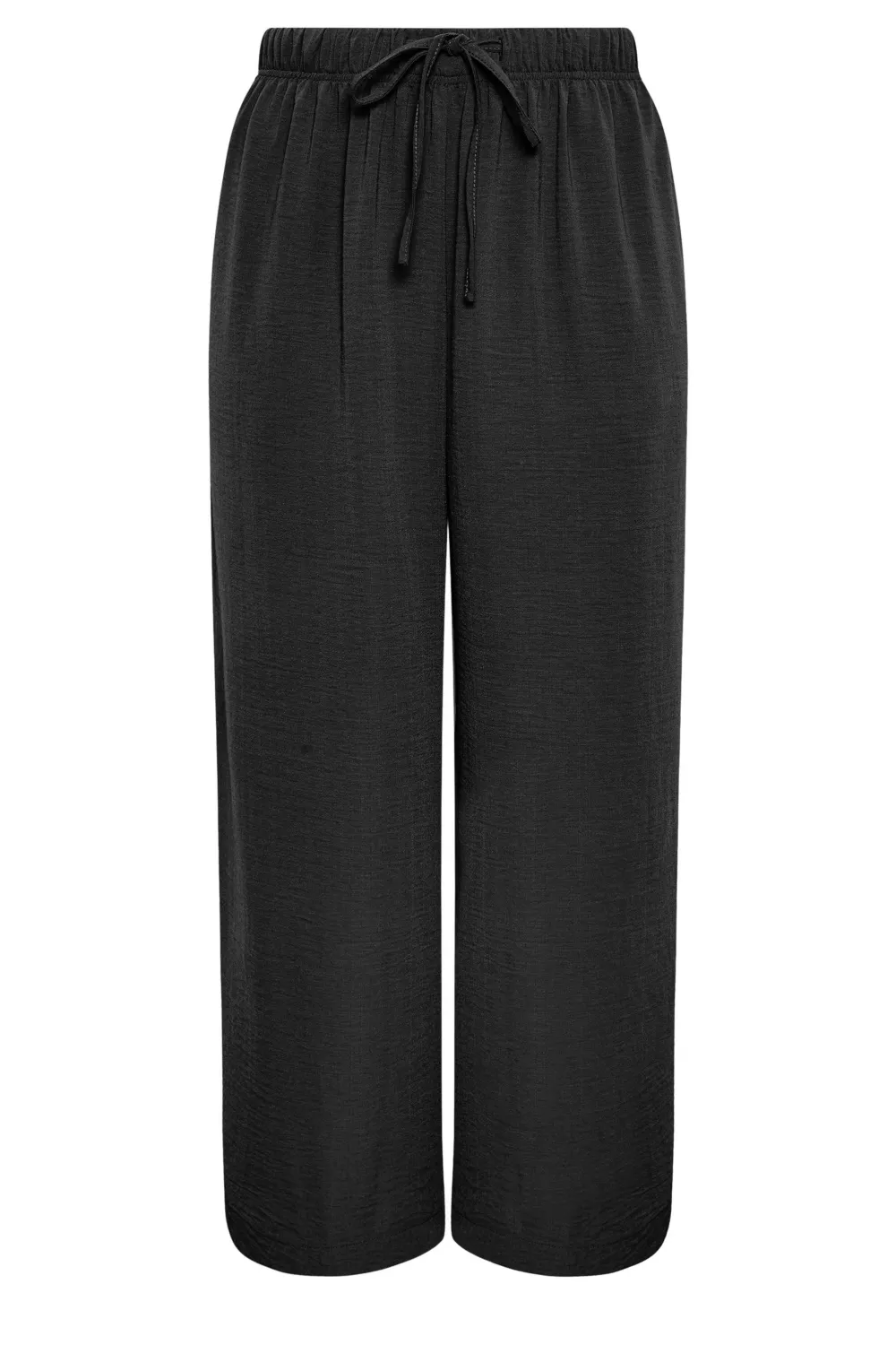YOURS Curve Grey Twill Wide Leg Trousers
