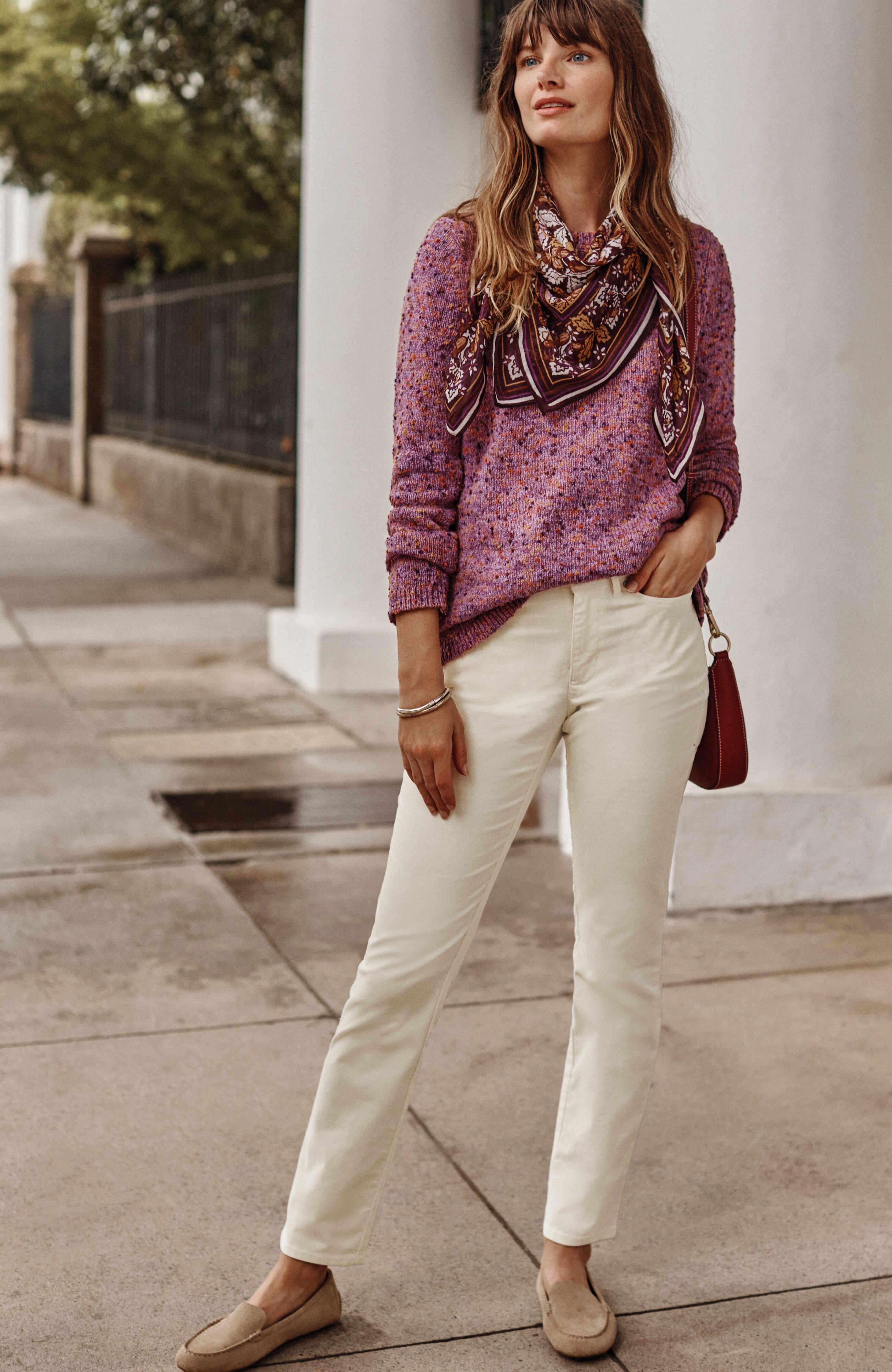 Authentic Fit Slim-Leg Corduroy Pants